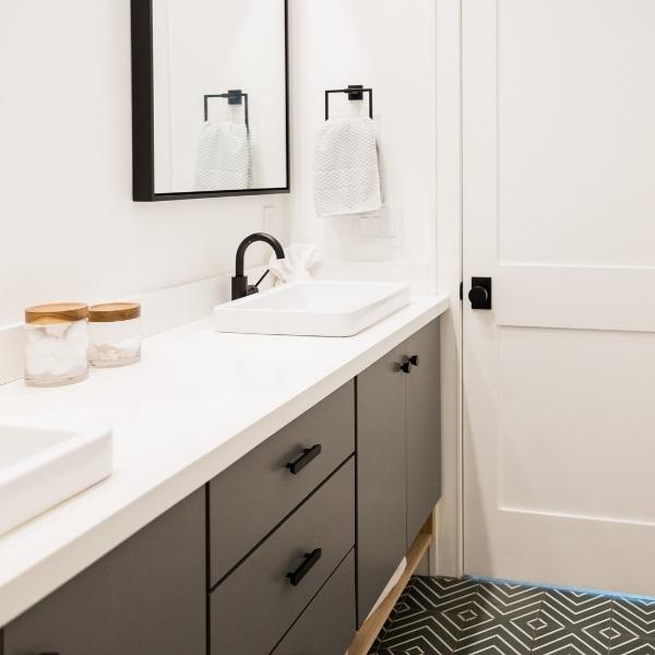 Bathroom beautifully cleaned by our professional maids in Eleva-Strum, WI.