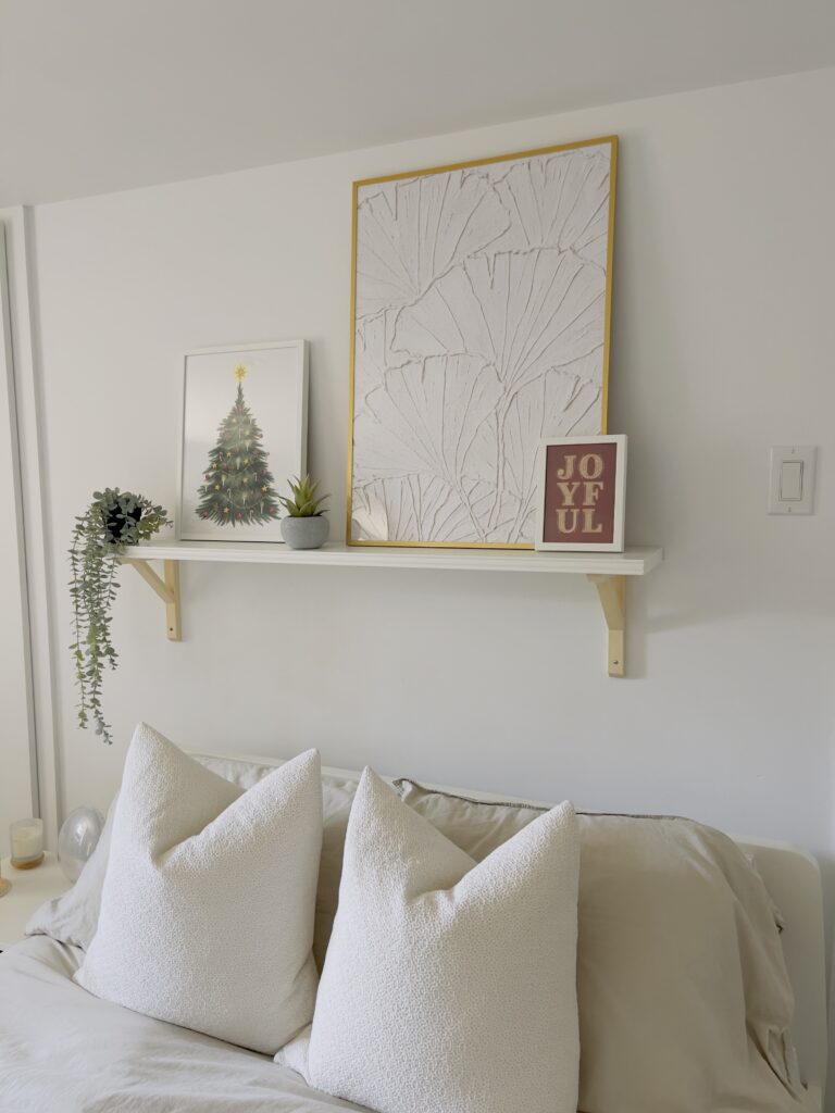 holiday clean mantel bedroom decor with christmas decorations minimalist 