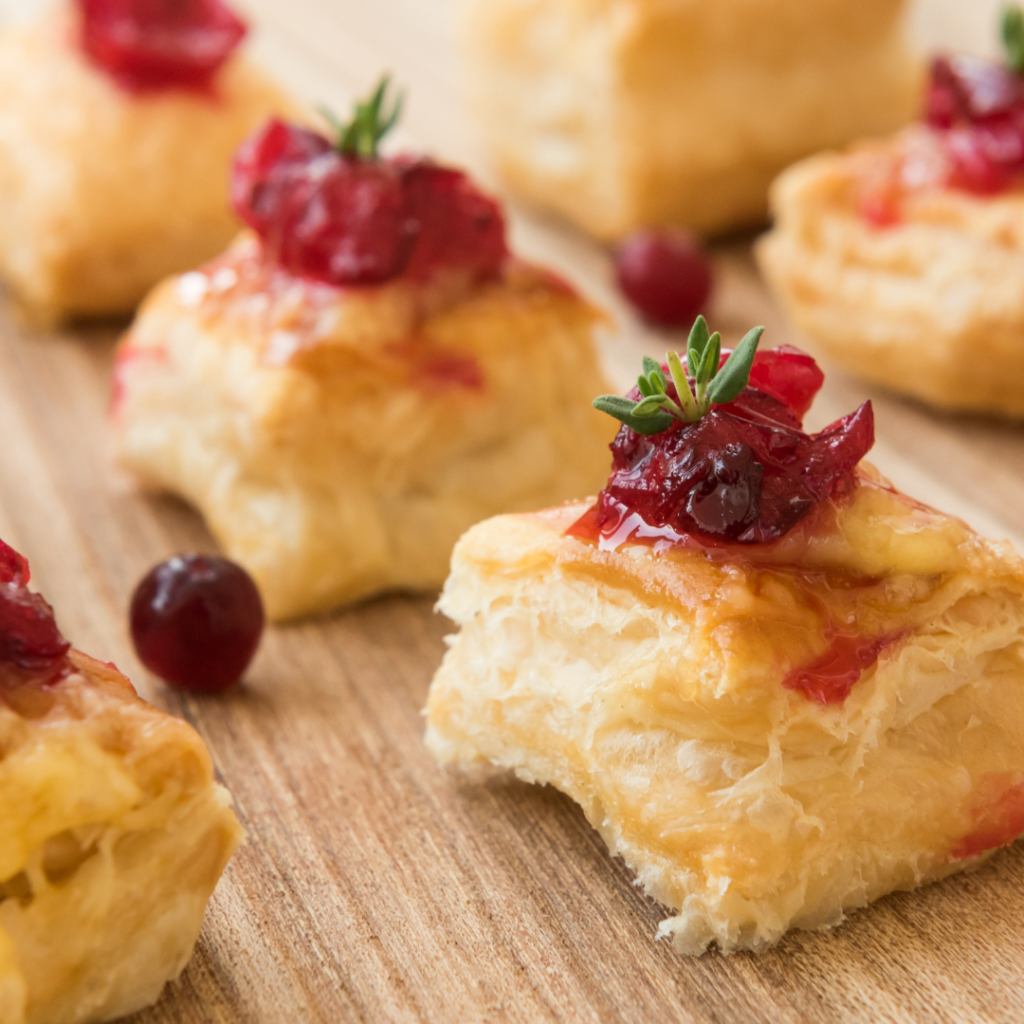 cranberry brie bites